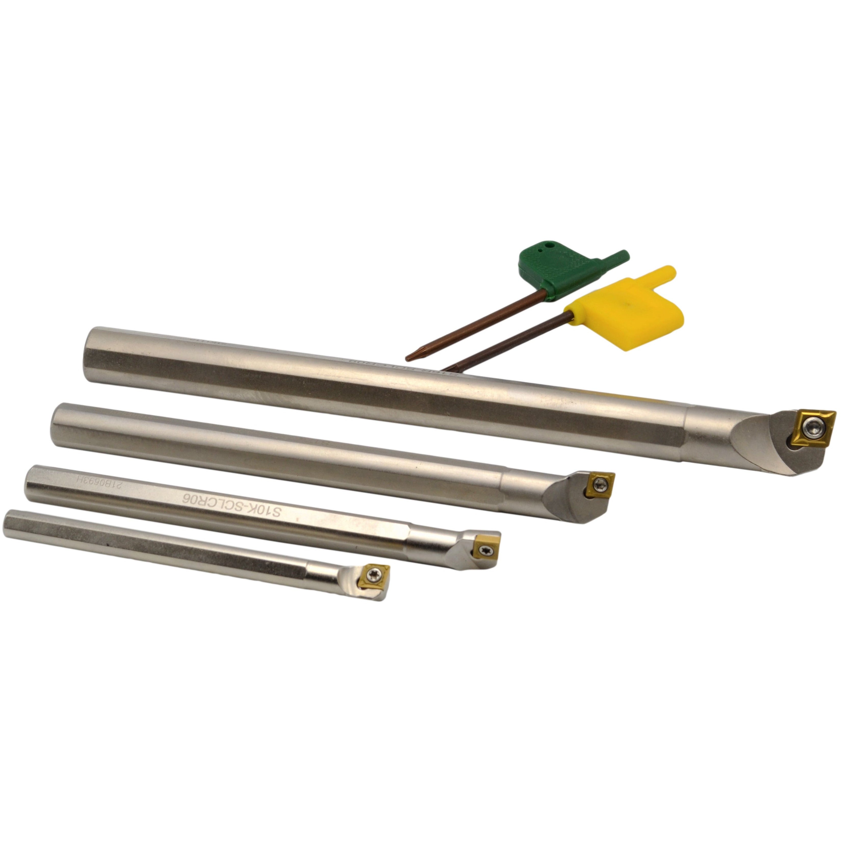 Indexable Boring Bar 4 Piece Set 8 / 10 / 12 / 16 mm Shank