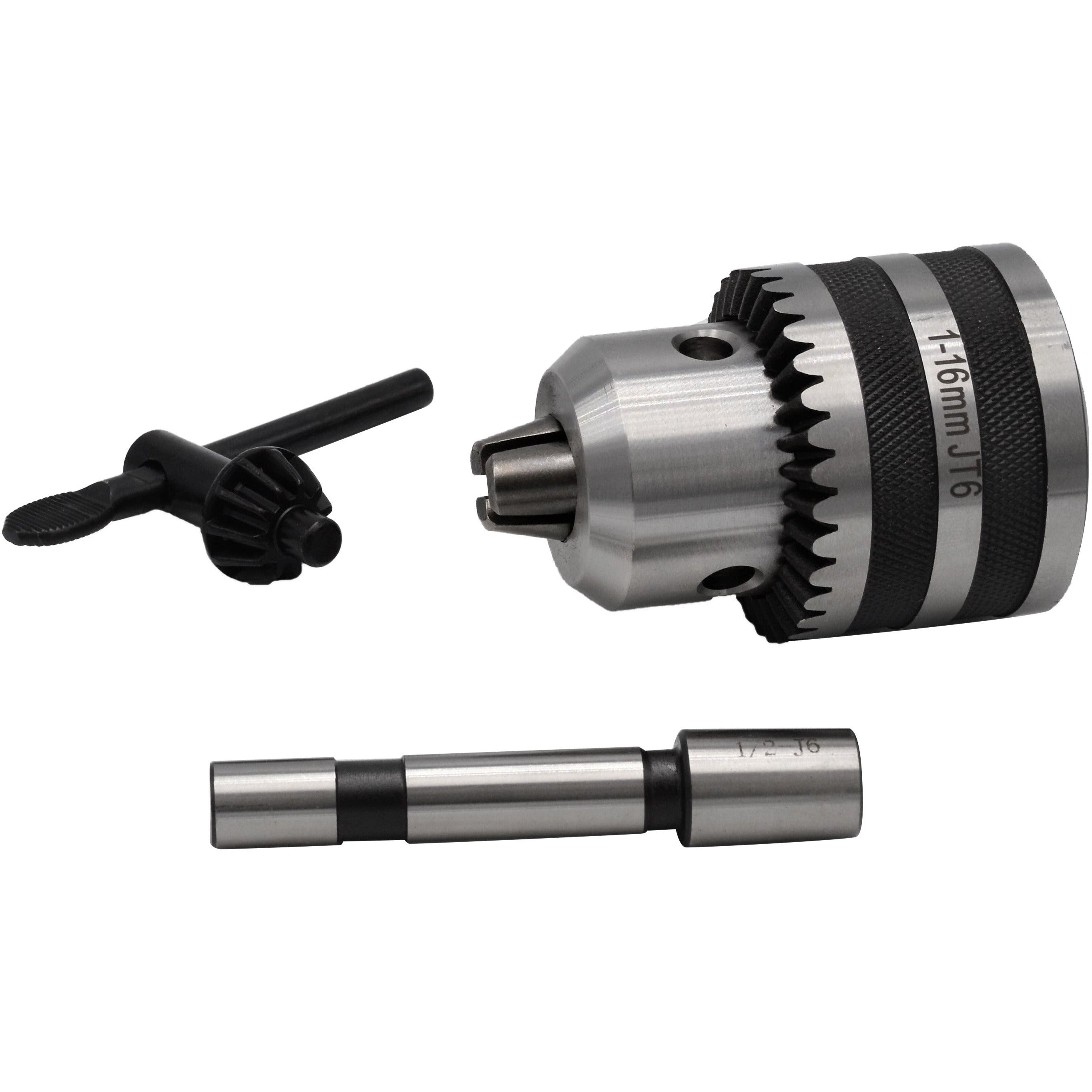 1 - 16mm Key Drill Chuck includes JT6 1/2 Arbor