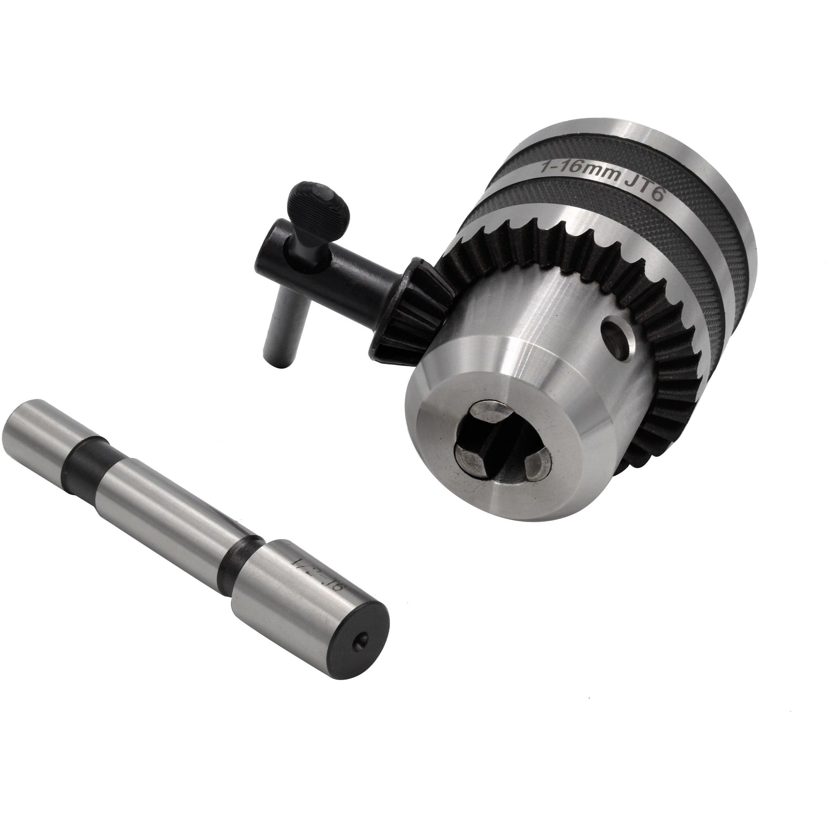 1 - 16mm Key Drill Chuck includes JT6 1/2 Arbor