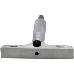 Insize Stabilized Metric Depth Micrometer 0 - 200MM Range Series 3241-200