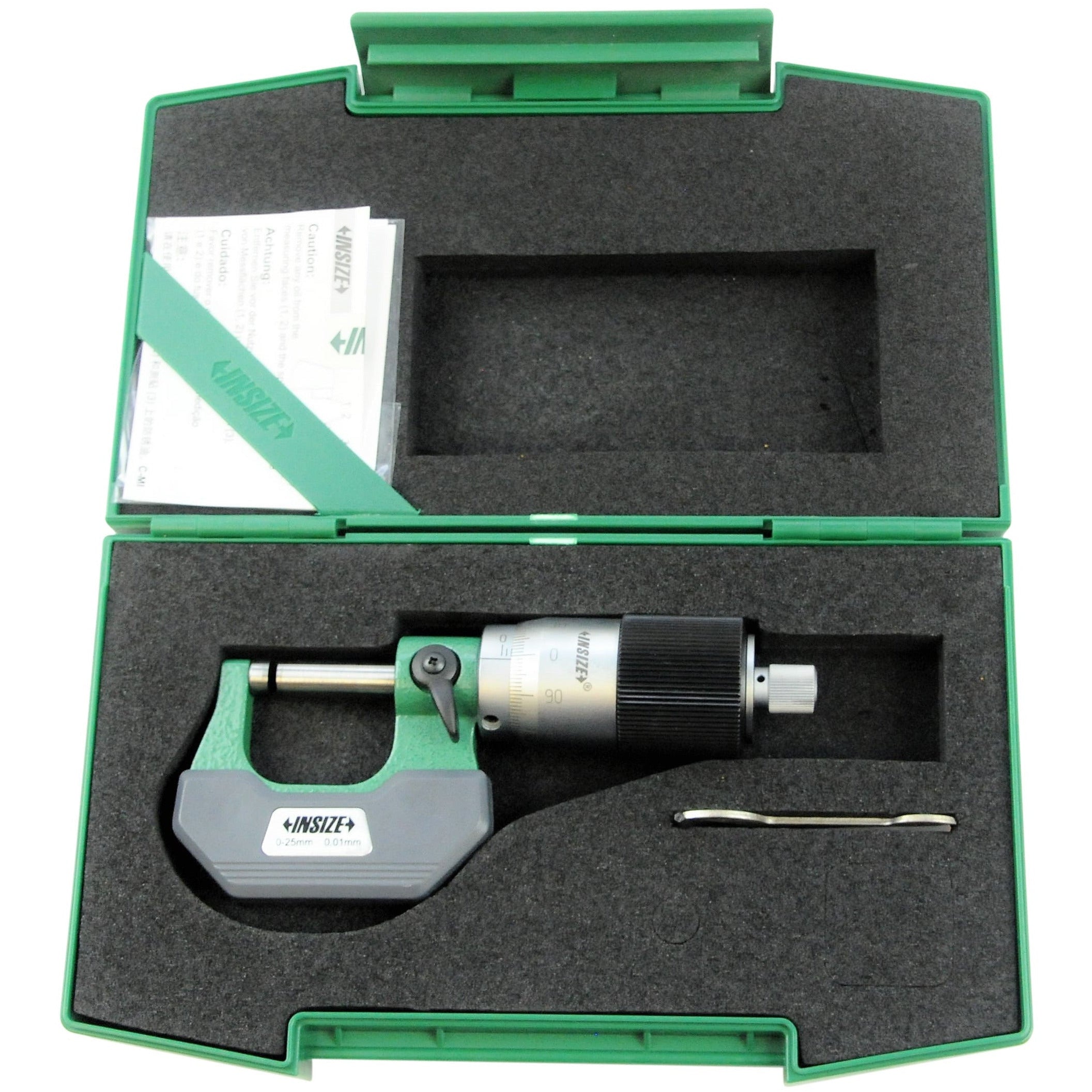 Insize Outside Micrometer Quick Feeding 3208 - 25B 0-25mm