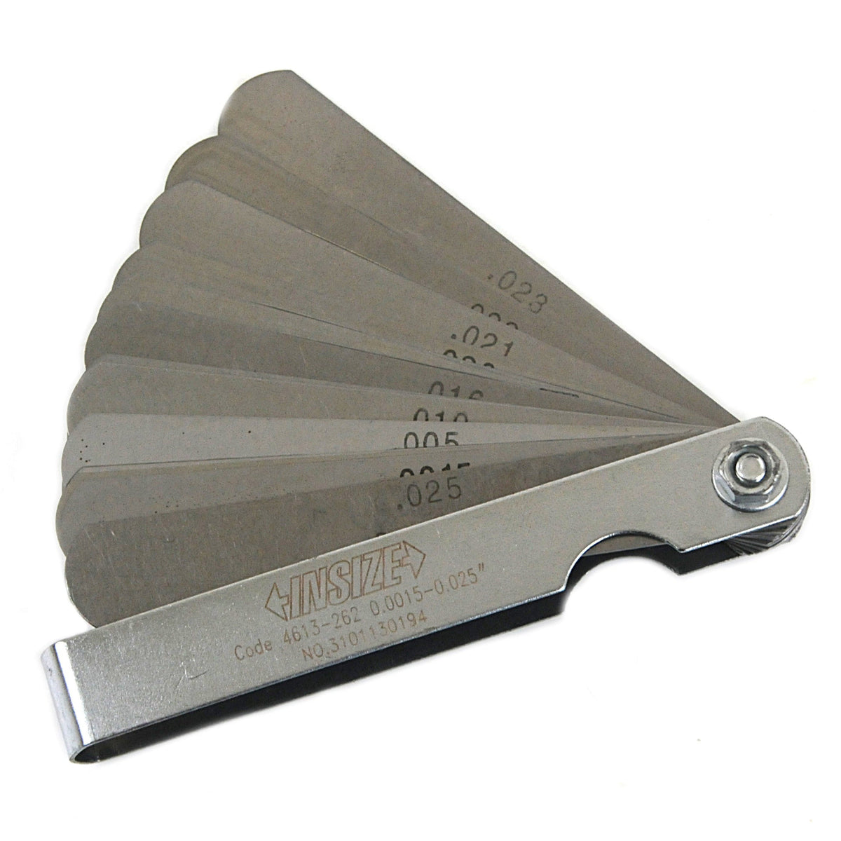 Insize Feeler Gauge Set 0.0015-0.025" Range Series 4613-262