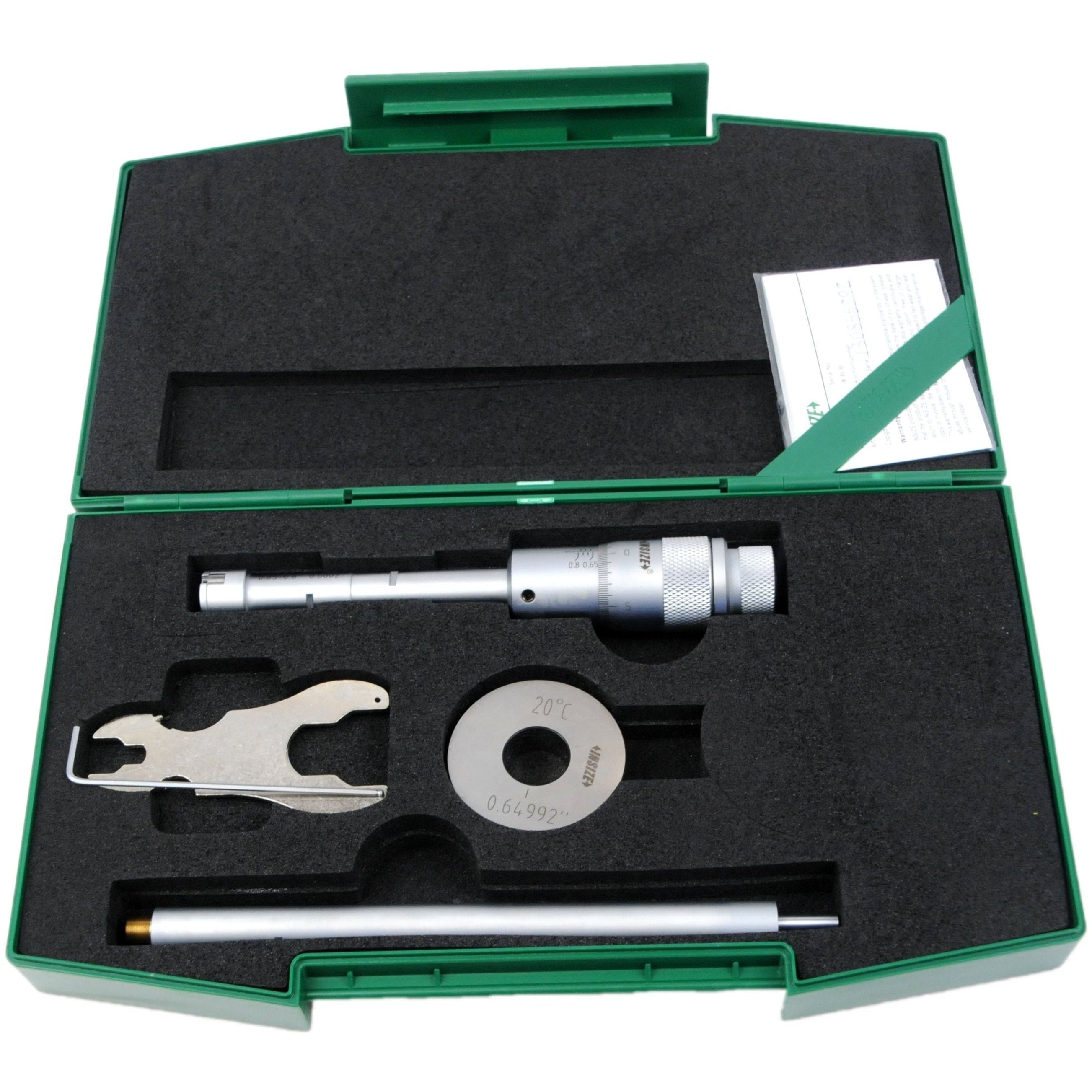 Insize Three Point Internal Micrometer 0.65-0.8" Range Series 3227-E08