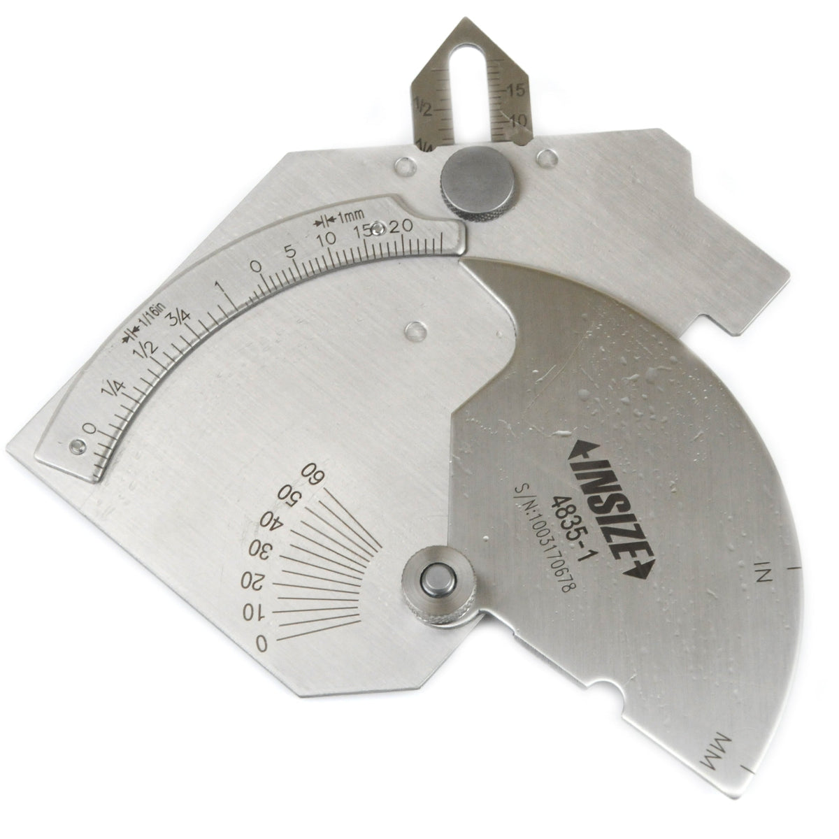 Insize Welding Gauge 0-25mm/1" Range Series 4835-1