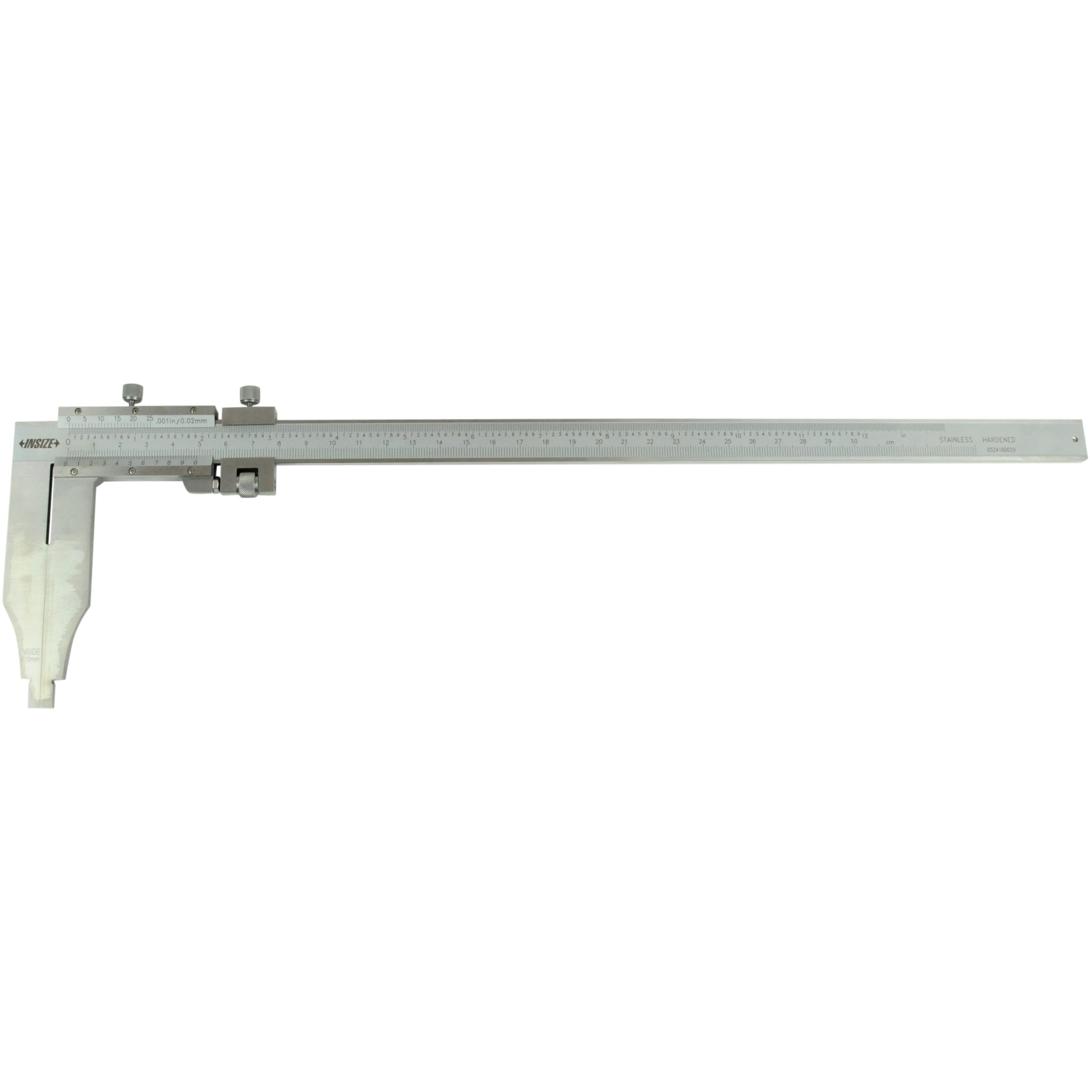 Insize Long Jaw Vernier Caliper 0-300mm/0-12" Range Series 1215-392