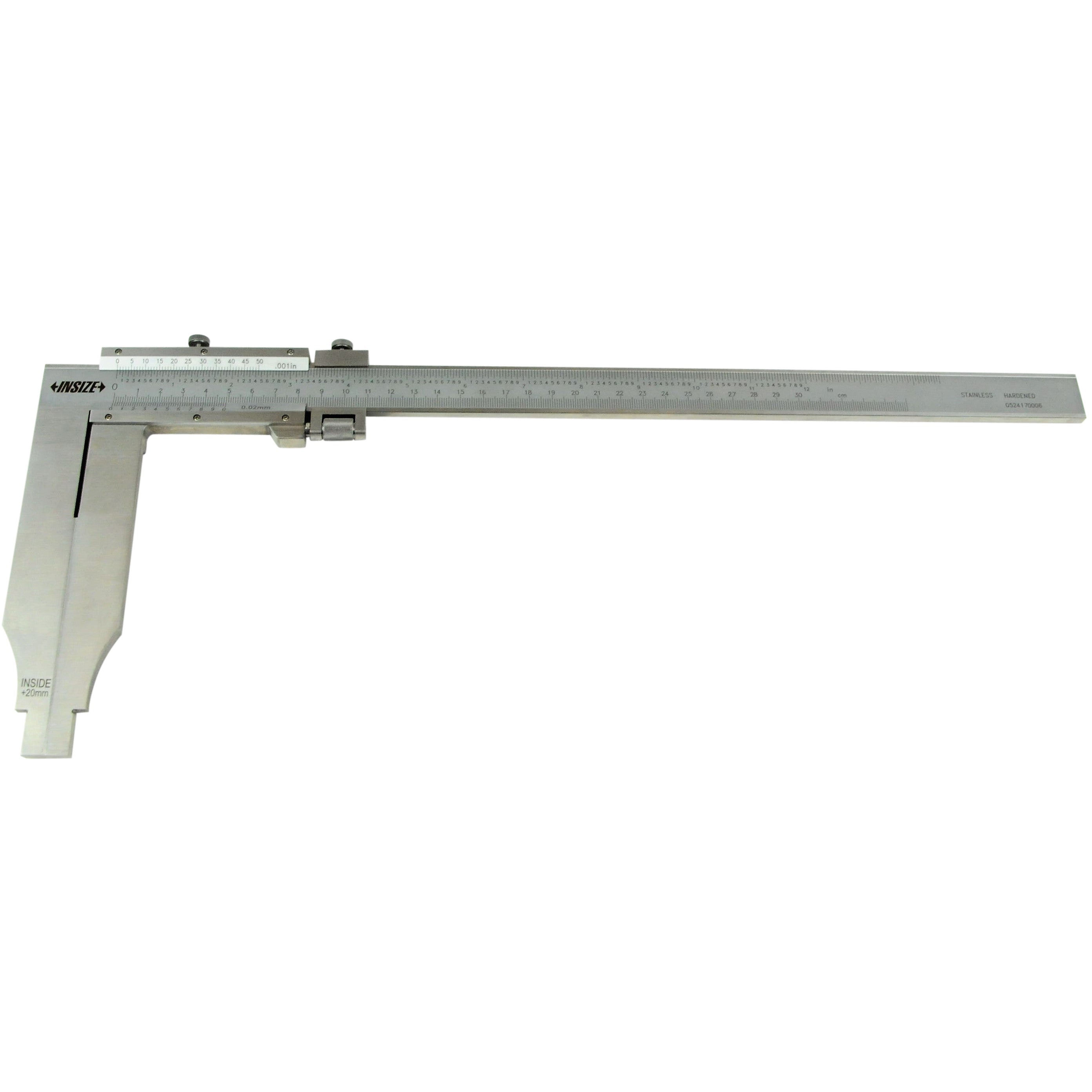 Insize Long Jaw Vernier Caliper 0-300mm/0-12" Range Series 1215-322