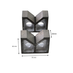 3" cast iron angle v block B3 matched pair machining milling cnc measurement metalwork industrial