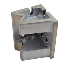 Cast Iron V Angle Plate – 4"x4"x6" Slotted and Webbed - Twin Eagle Imports