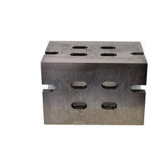 Cast Iron V Angle Plate – 4"x4"x6" Slotted and Webbed - Twin Eagle Imports