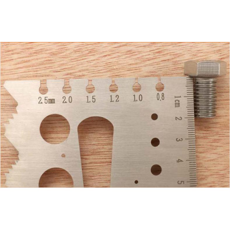 Dasqua Multi Function Thread Pitch Gauge - Twin Eagle Imports