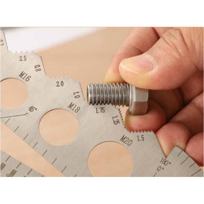 Dasqua Multi Function Thread Pitch Gauge - Twin Eagle Imports