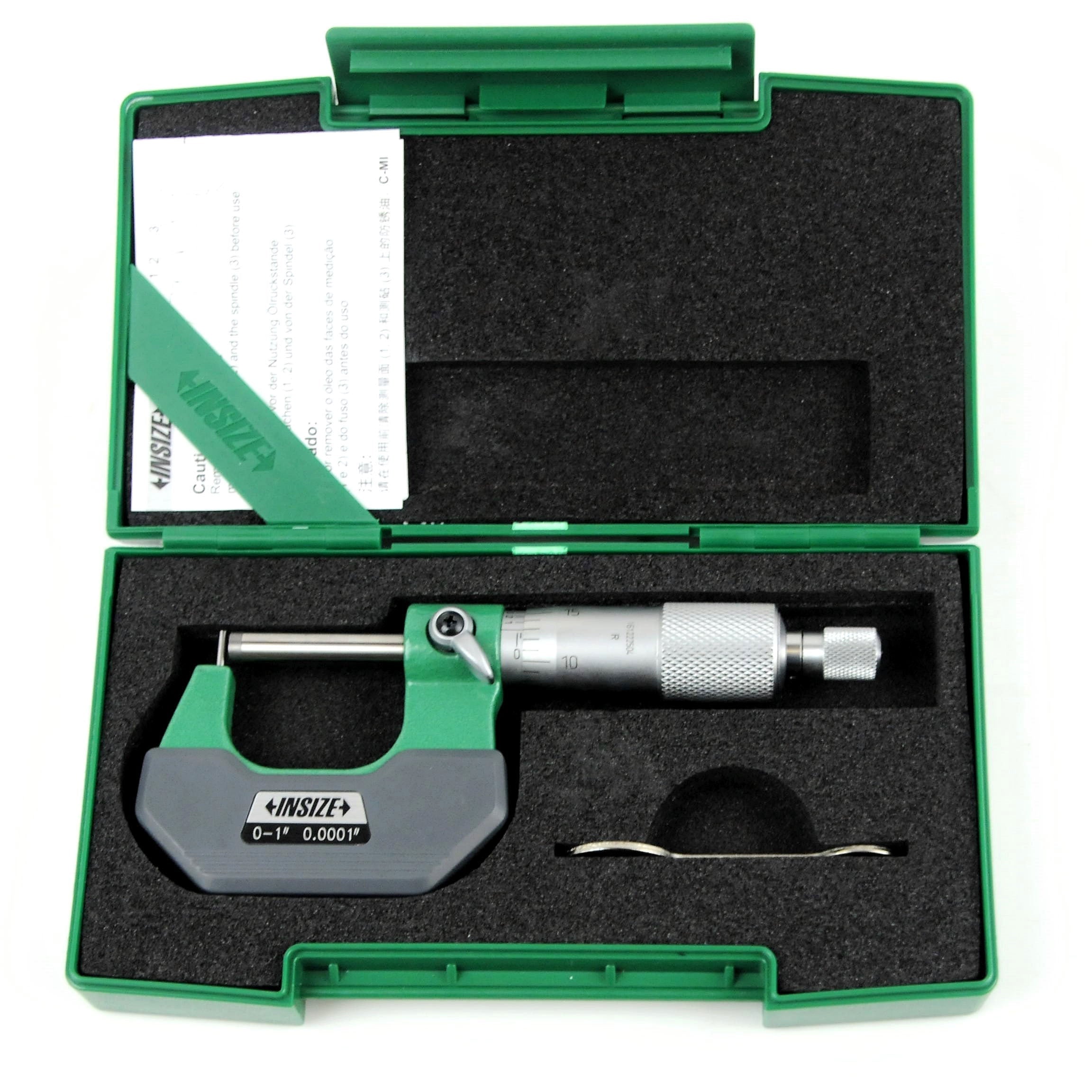 Insize Imperial Cylindrical Anvil Micrometer 0-1" Range Series 3261-1