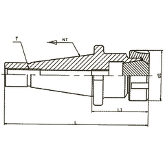 ER40 Collet Chuck – NT40 M16 Drawbar 60mm - Twin Eagle Imports