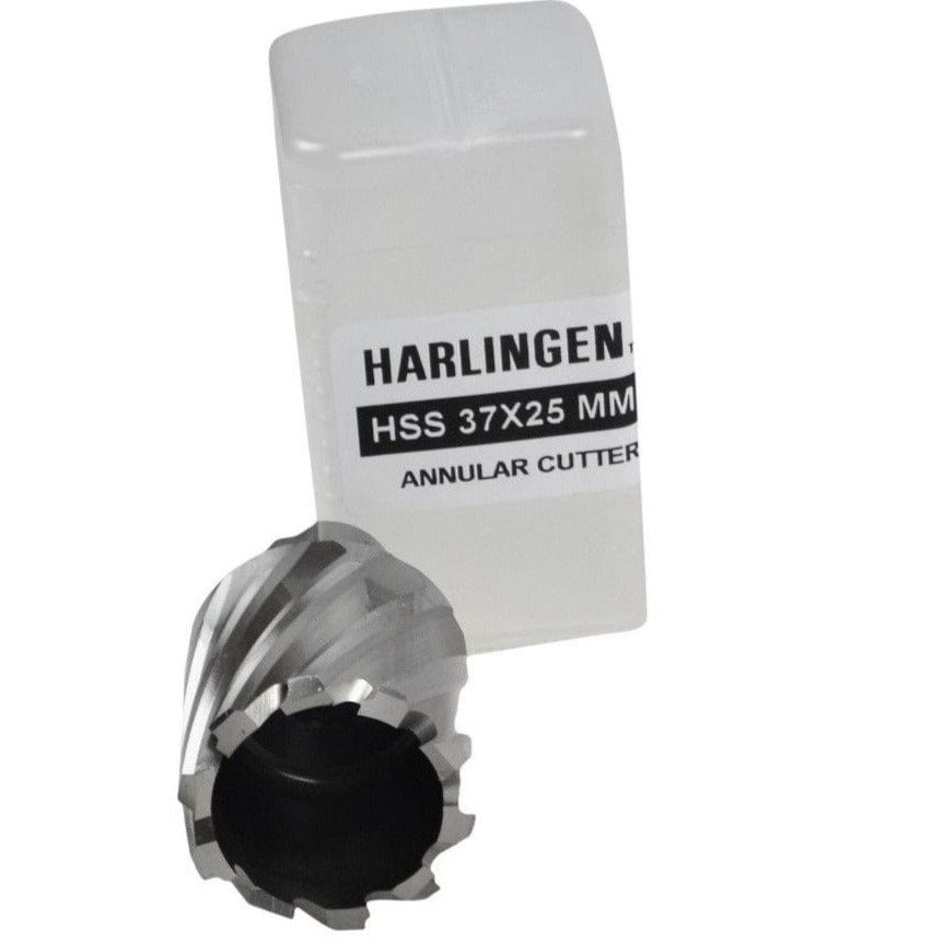 Harlingen Annular Cutter 37 x 25mm D.O.C HSS Weldon Shank Annular Cutter