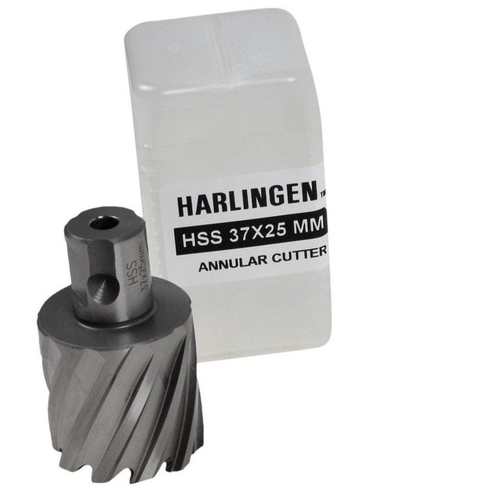 Harlingen Annular Cutter 37 x 25mm D.O.C HSS Weldon Shank Annular Cutter