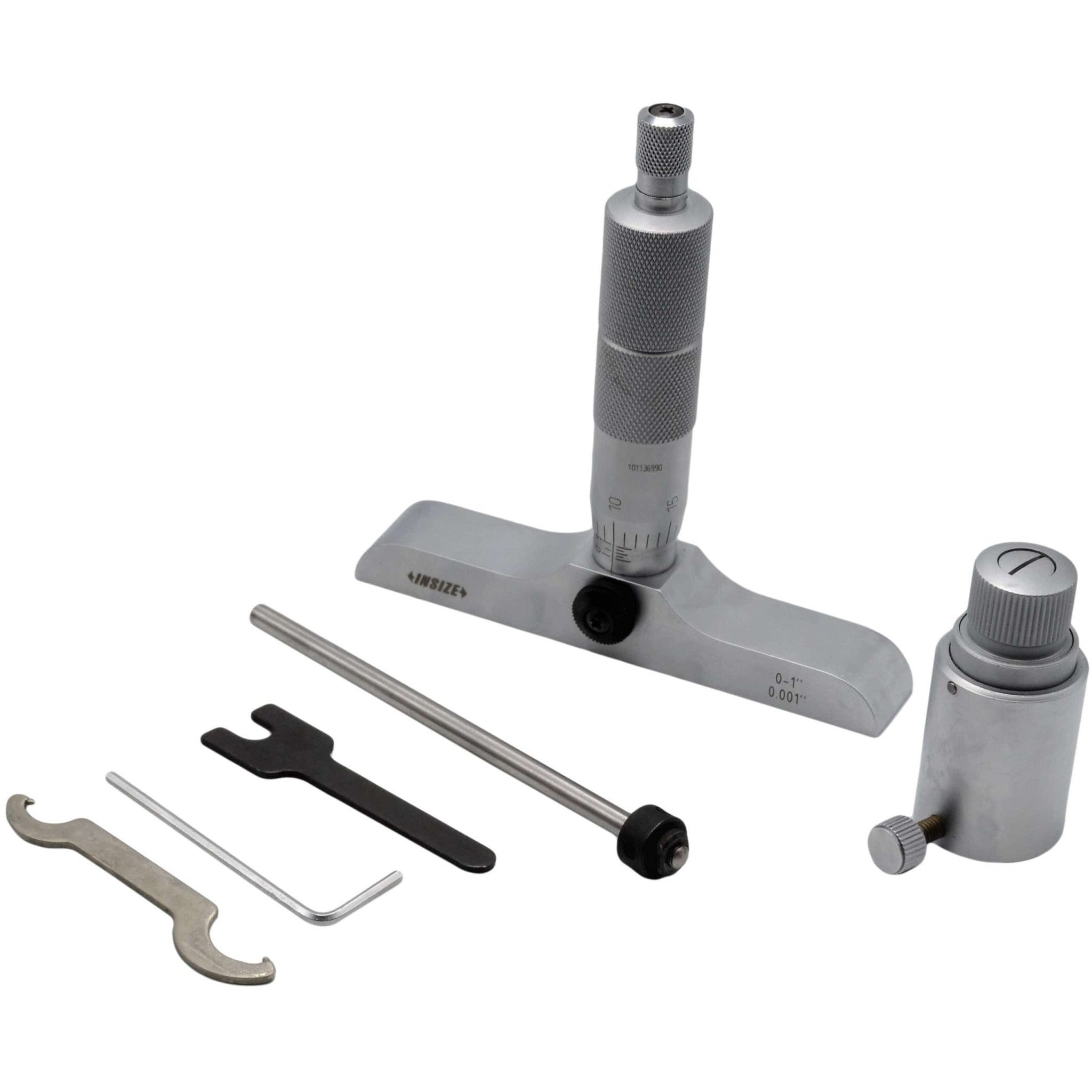 Insize 1pc Imperial Depth Micrometer 0-1" Range Series 3241-1 - Twin Eagle Imports