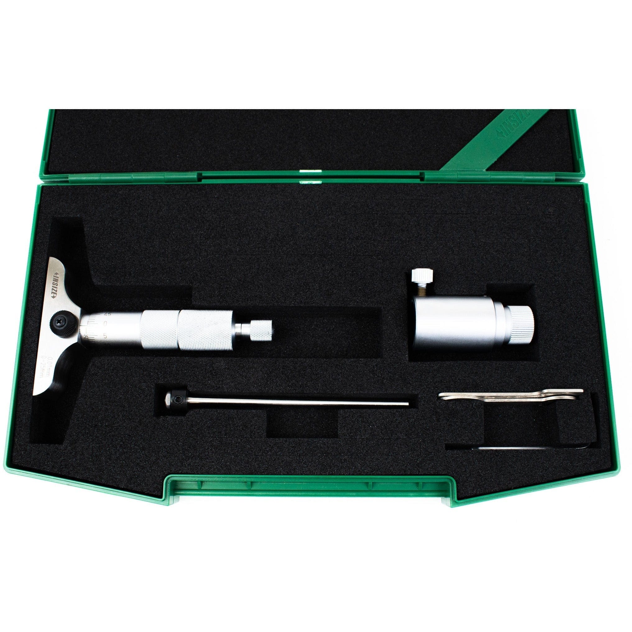 Insize 1pc Metric Depth Micrometer 0-25mm Range Series 3241-B25 - Twin Eagle Imports