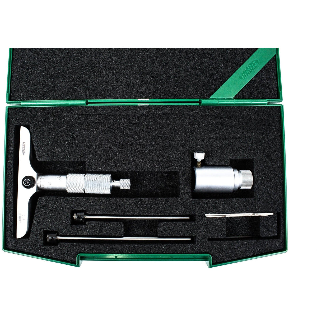 Insize 2pc Imperial Depth Micrometer 0-2" Range Series 3241-2 - Twin Eagle Imports