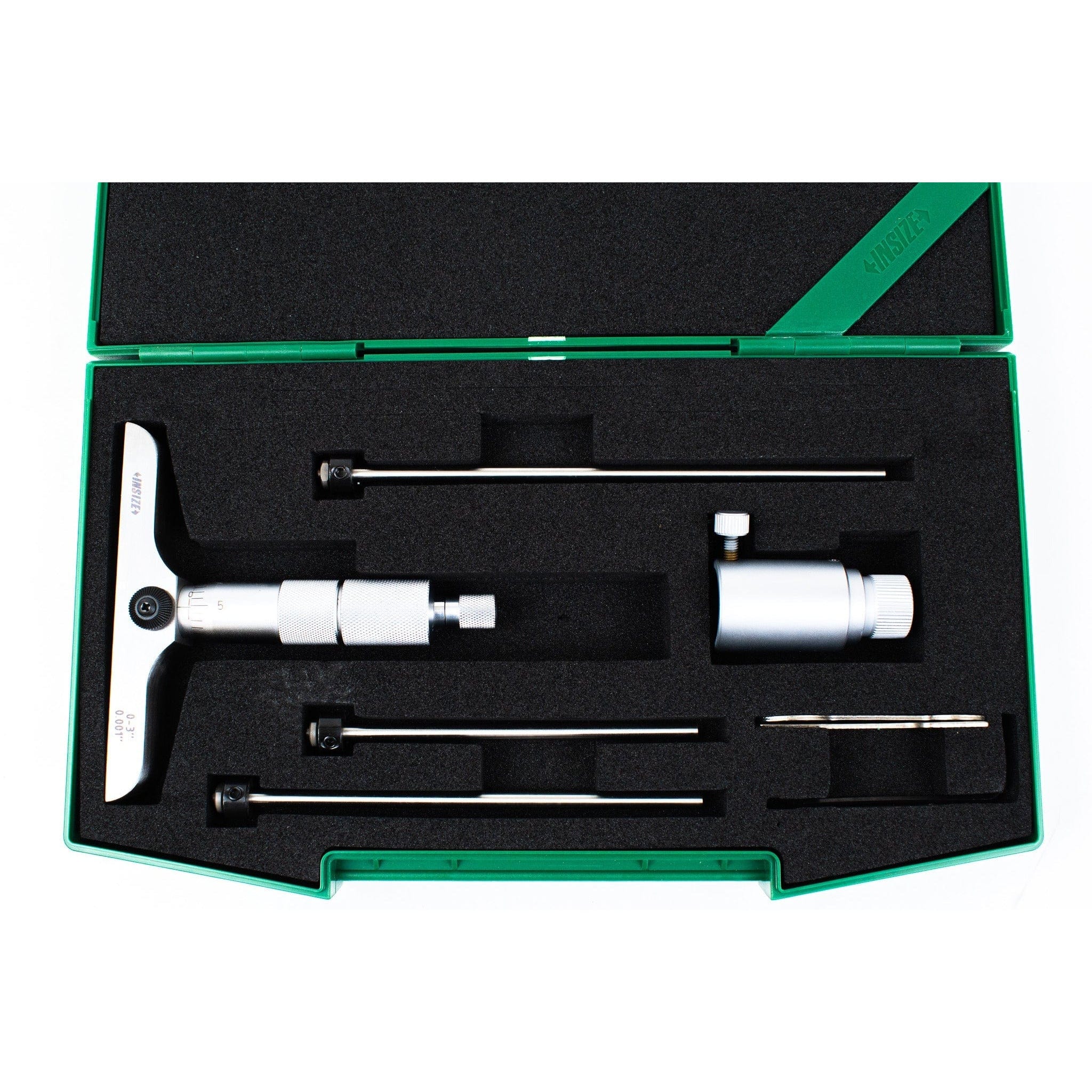 Insize 3pc Imperial Depth Micrometer 0-3" Range Series 3241-3 - Twin Eagle Imports