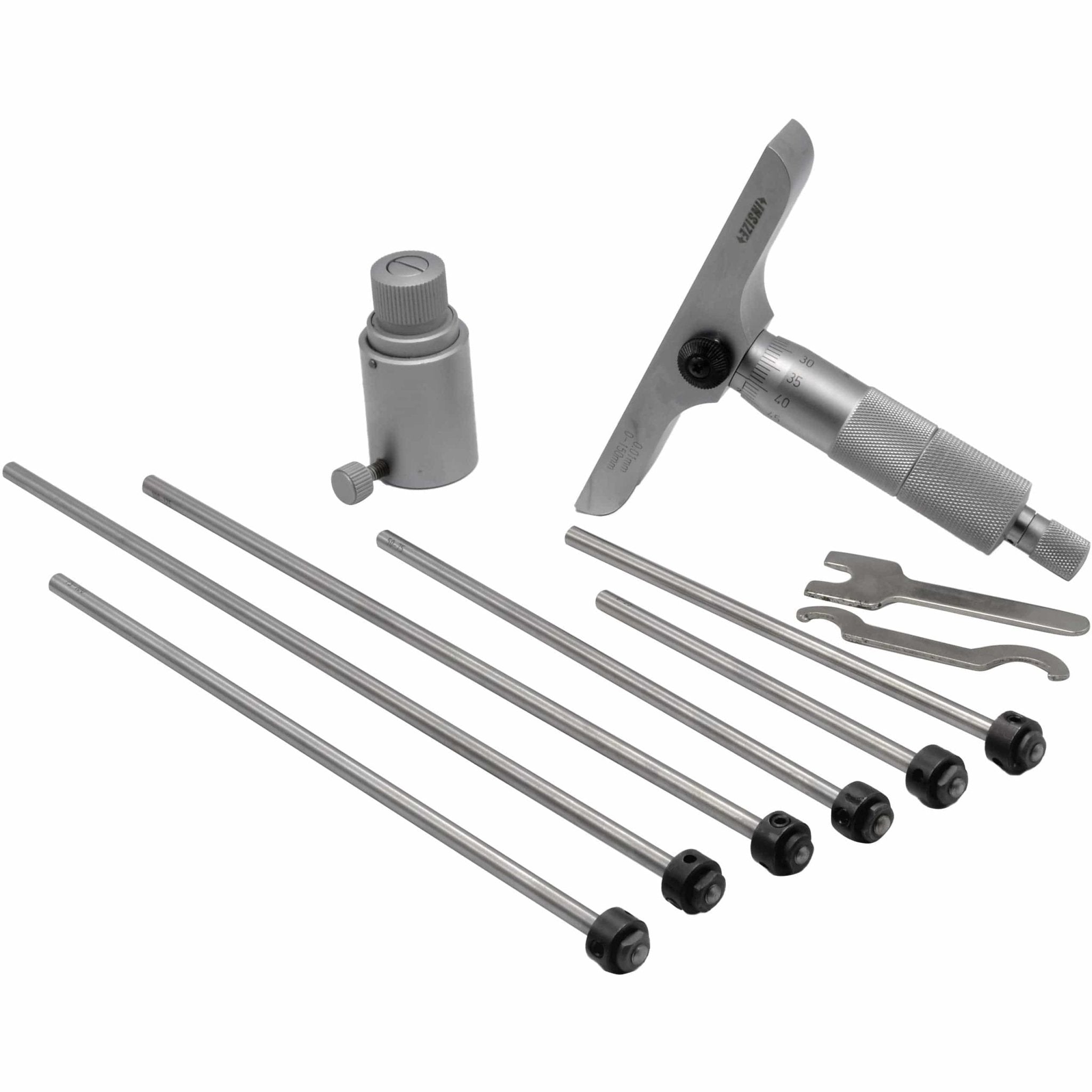 Insize 6pc Metric Depth Micrometer 0-150mm Range Series 3241-150 - Twin Eagle Imports