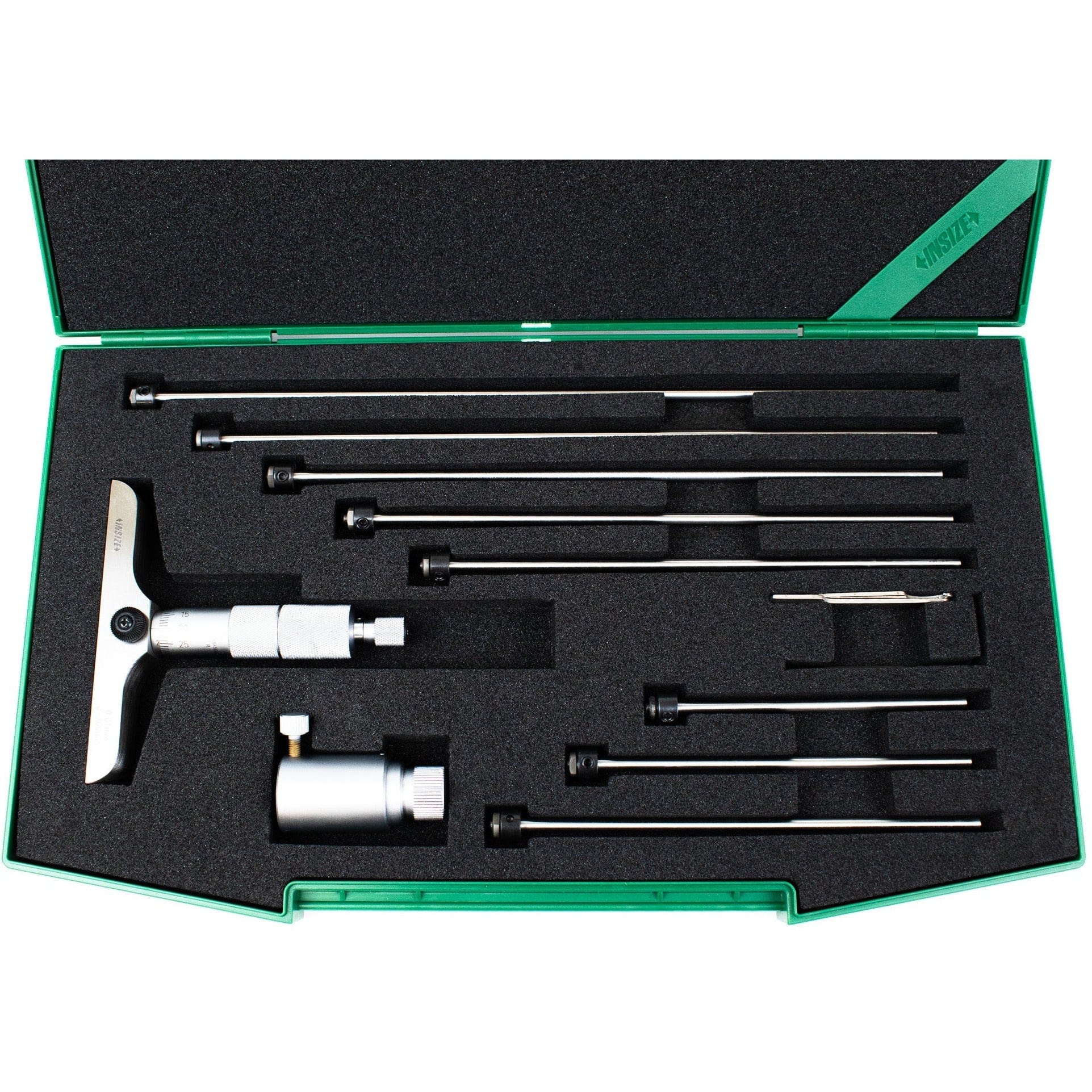 Insize 8pc Metric Depth Micrometer 0-200mm Range Series 3241-200 - Twin Eagle Imports