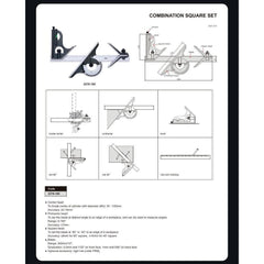 Insize Combination Square Set Layout Solution 2278-180 - Twin Eagle Imports