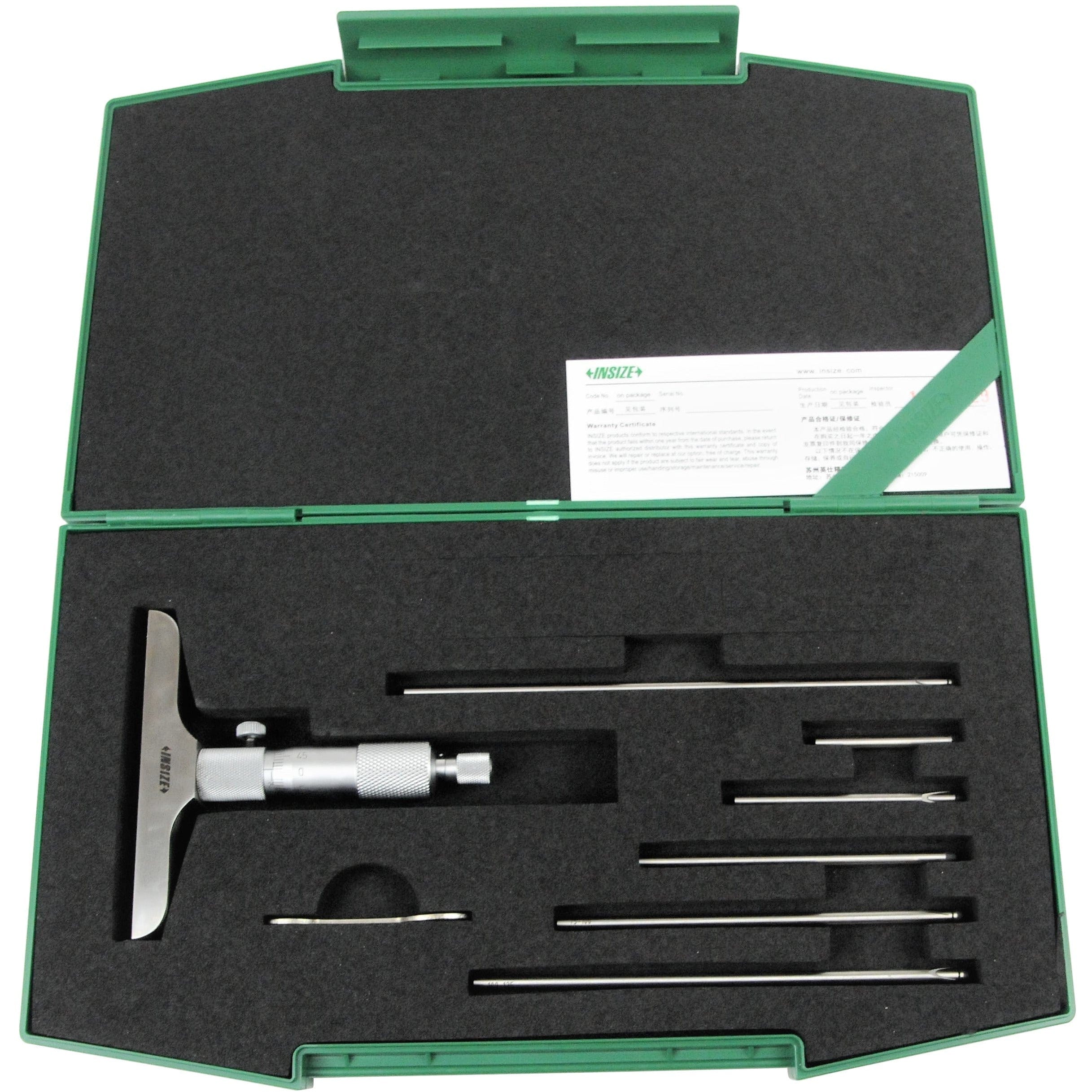 Insize Metric Depth Micrometer 0-150mm Range Series 3240