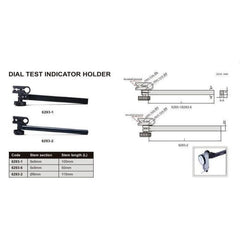 Insize Dial Test Indicator Holder Ø8 mm x 115 mm Series 6293-2 - Twin Eagle Imports