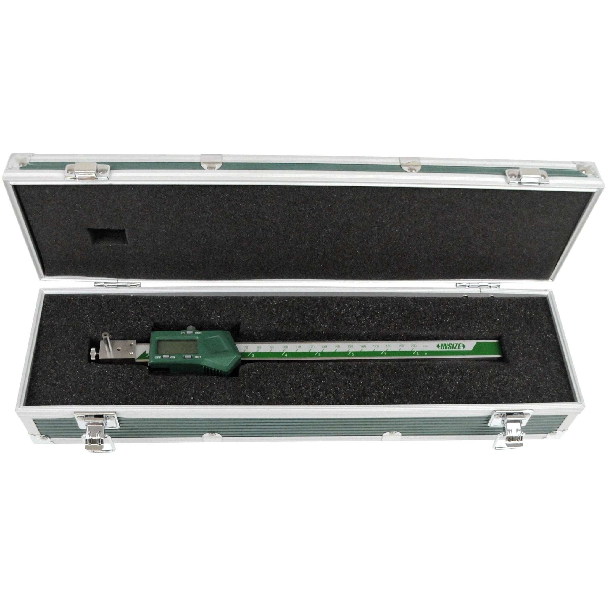Insize Digital Back-Jaw Caliper 10-200mm/0.4-8" Range Series 1177-200 - Twin Eagle Imports
