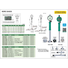 Insize Digital Bore Gauge 18-35 mm Range Series 2122-35A - Twin Eagle Imports