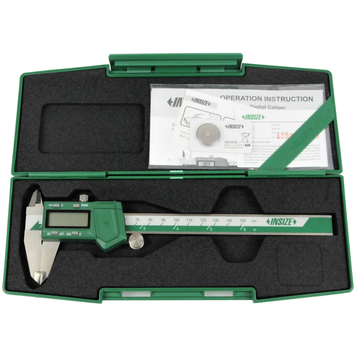 Insize Digital Caliper 0-150mm / 0-6" Range Series 1103-150 - Twin Eagle Imports