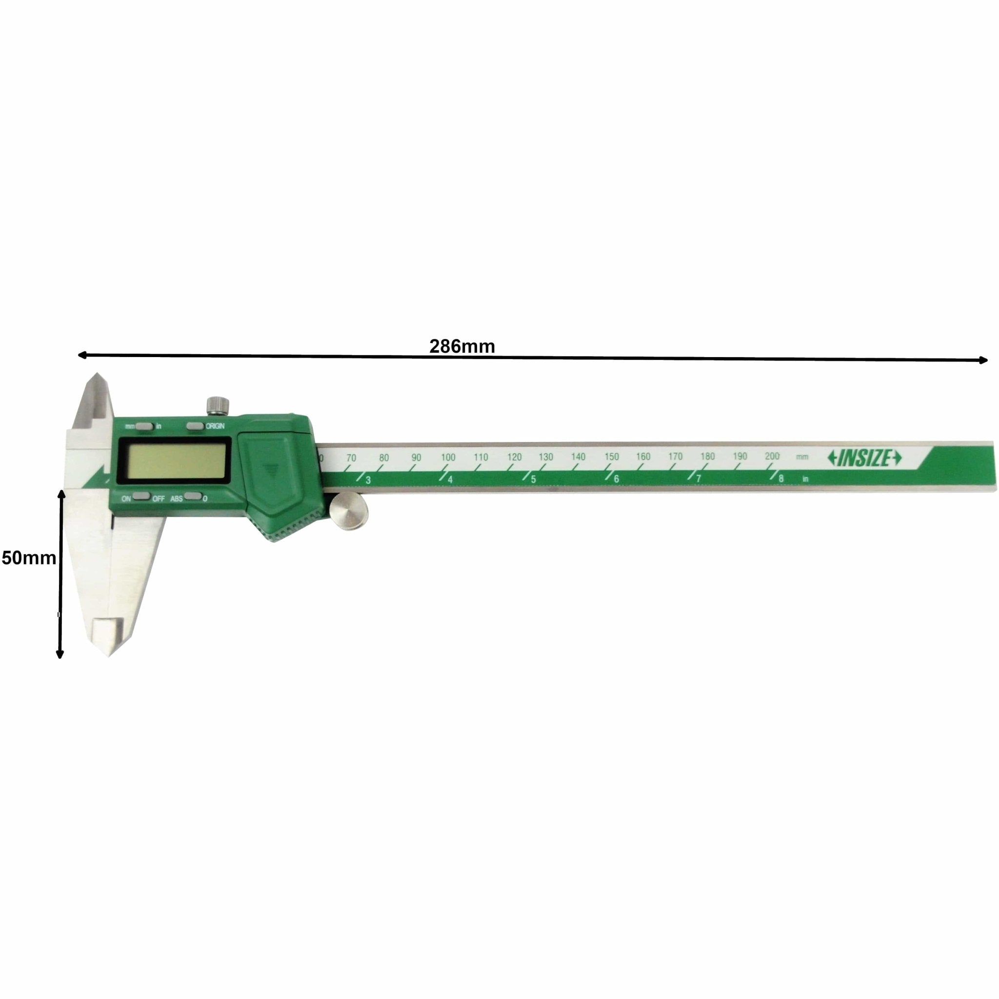 Insize Digital Caliper 0-200mm / 0-8" Range Series 1103-200 - Twin Eagle Imports
