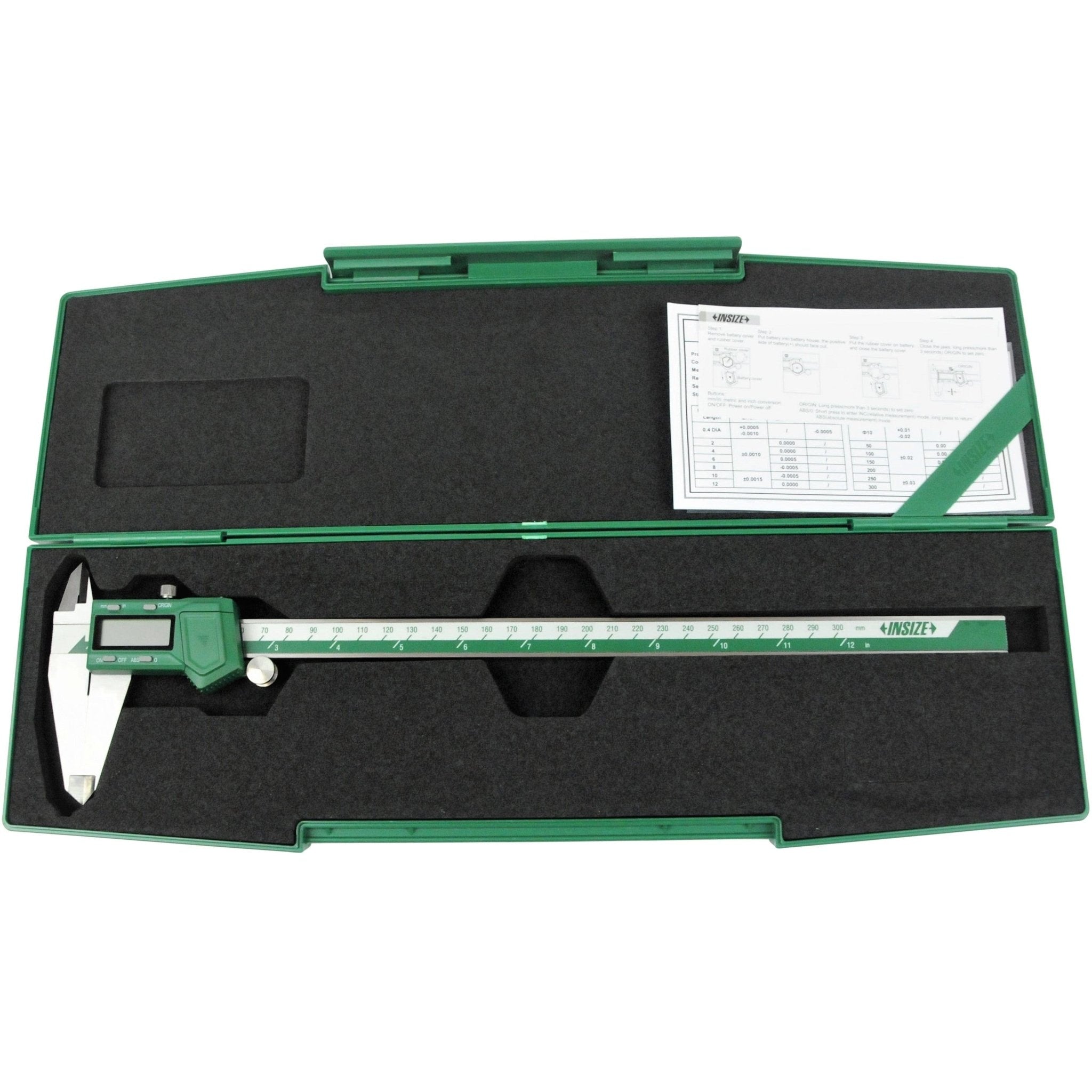 Insize Digital Caliper 0-300mm / 0-12" Range Series 1103-300 - Twin Eagle Imports