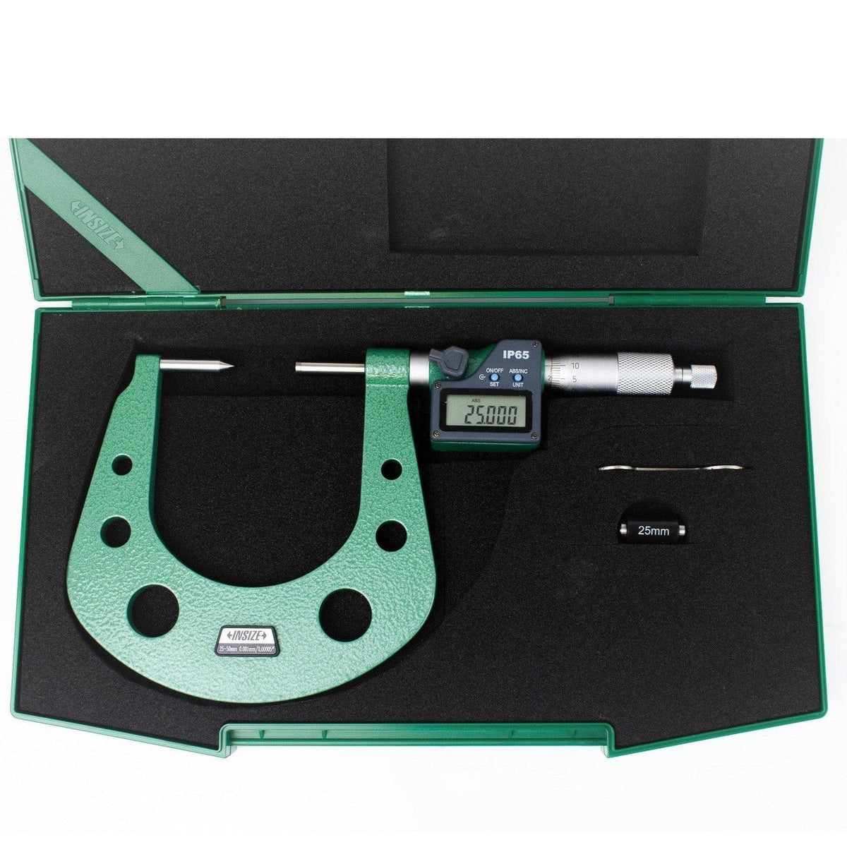 Insize Digital Disc Brake Micrometer 25-50mm Range Series 3588-50A - Twin Eagle Imports