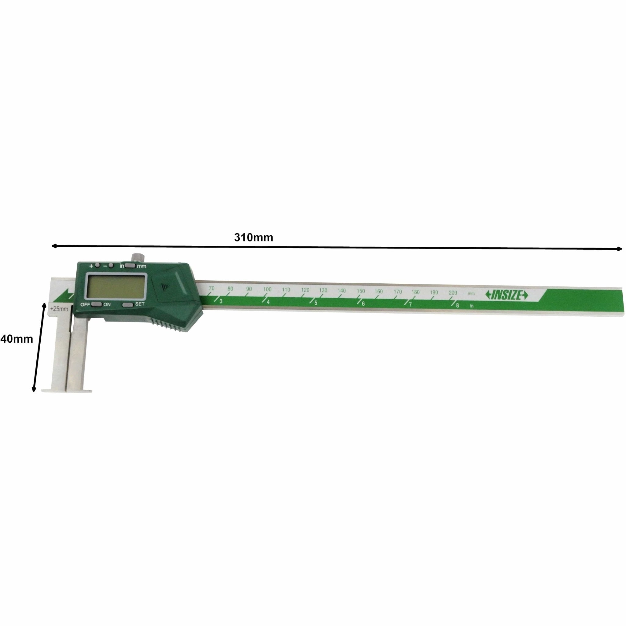Insize Digital Inside Groove Caliper 25-200mm Range Series 1120-200A - Twin Eagle Imports