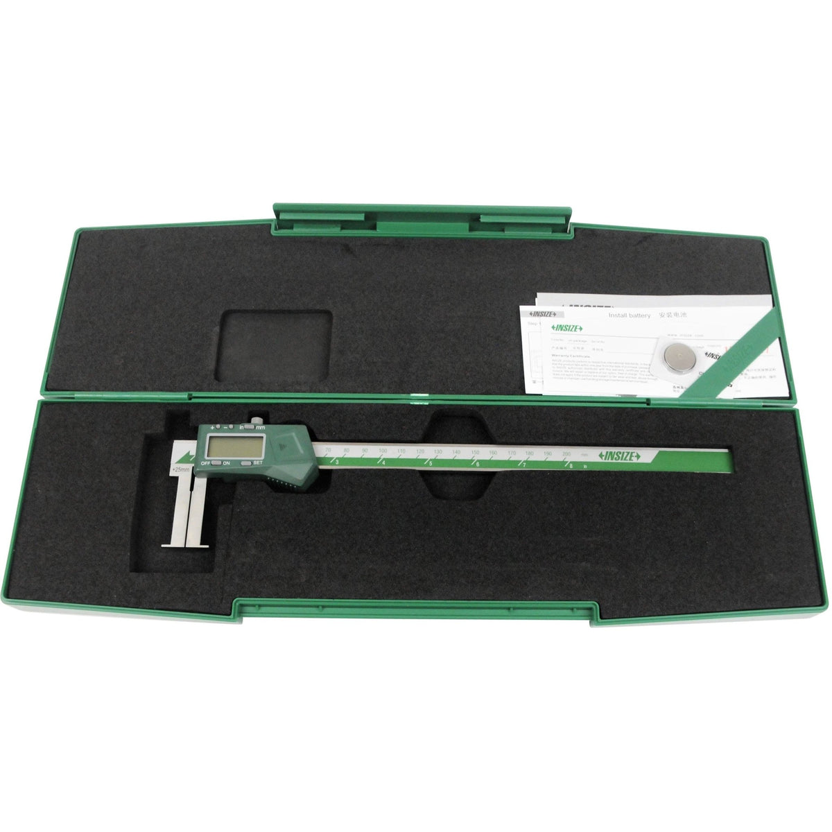 Insize Digital Inside Groove Caliper 25-200mm Range Series 1120-200A - Twin Eagle Imports