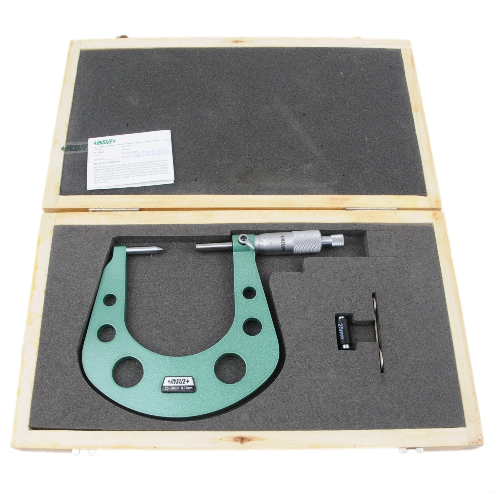 Insize Disc Brake Micrometer 25-50mm Range Series 3288-50A - Twin Eagle Imports
