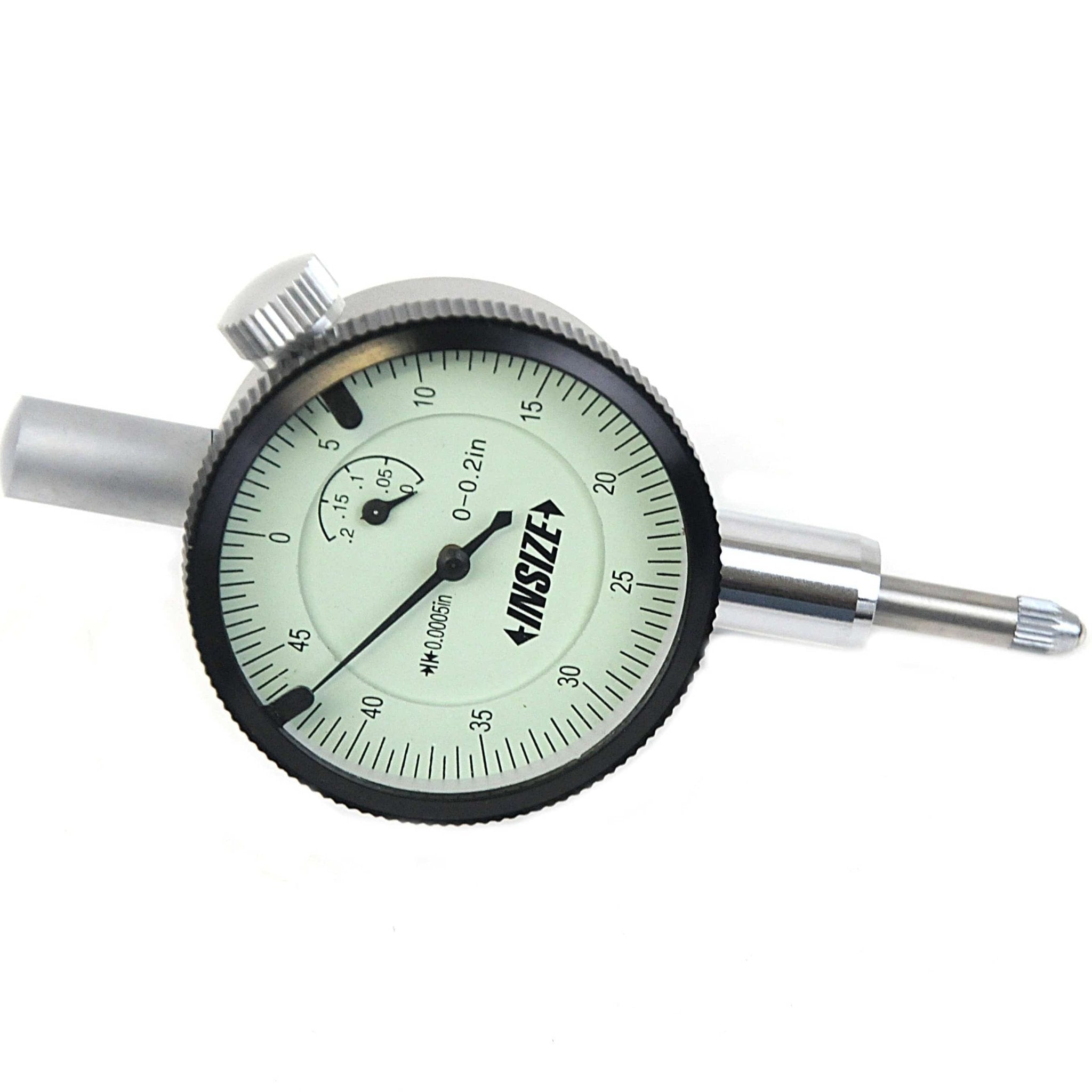 Insize Imperial Compact Dial Indicator Range 0 - 0.2" Series 2304-0205 - Twin Eagle Imports