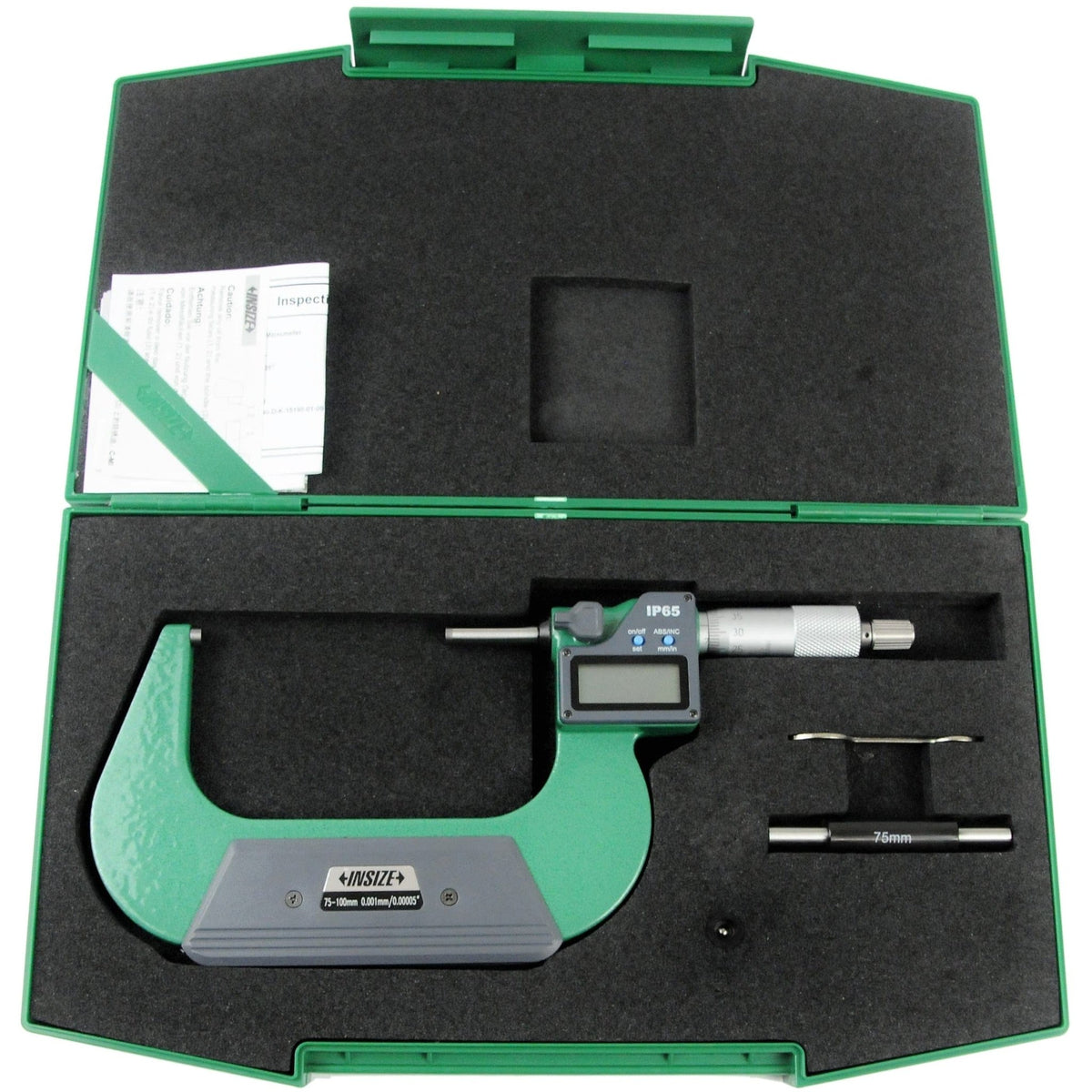 Insize IP65 Digital Outside Micrometer 75-100mm / 4-5"Range Series 3101-100A - Twin Eagle Imports
