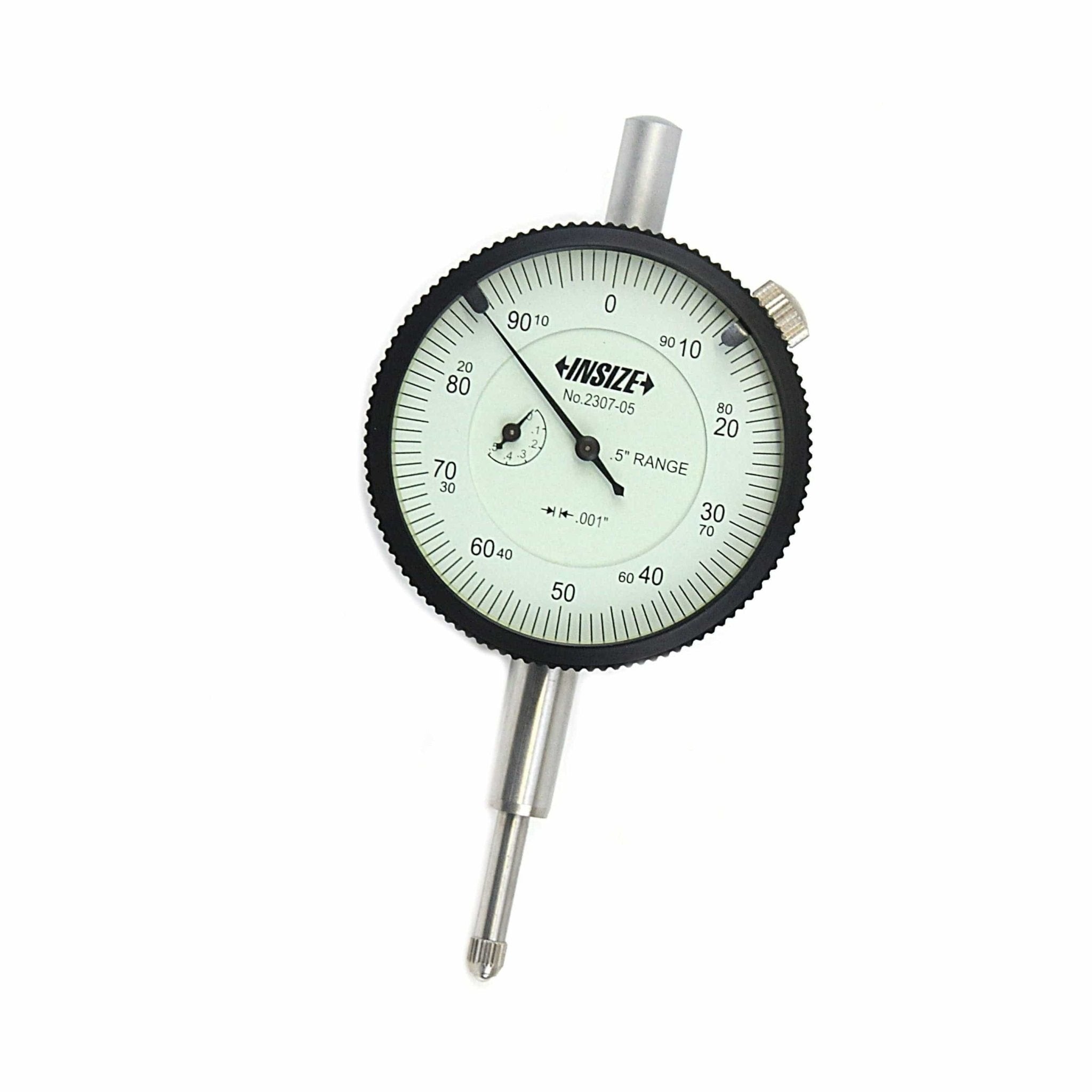 Insize Lug Back Dial Indicator 0.5" Range Series 2307-05 - Twin Eagle Imports