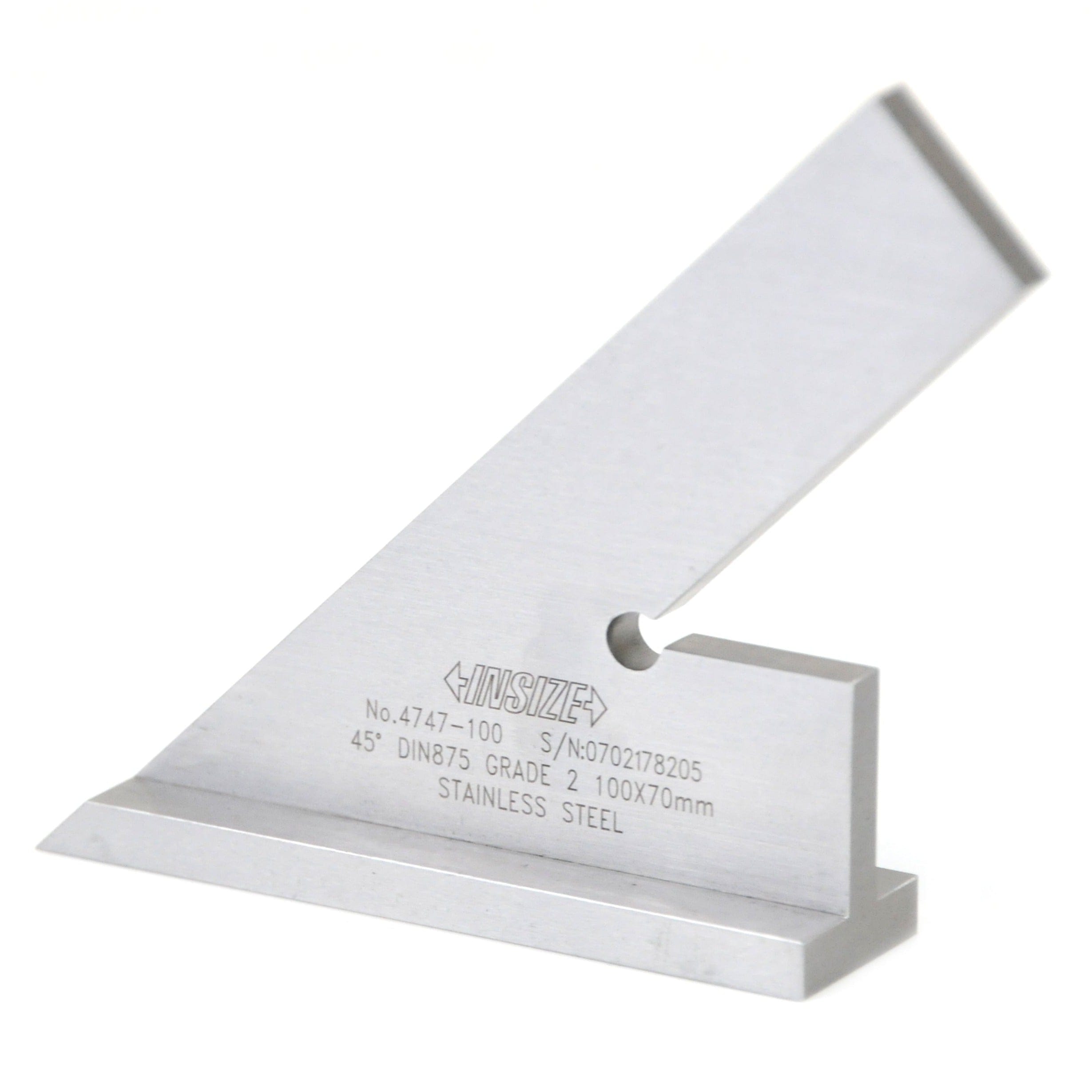 INSIZE Measuring Equipment Insize 45° Square 100x70mm Range Series 4747-100