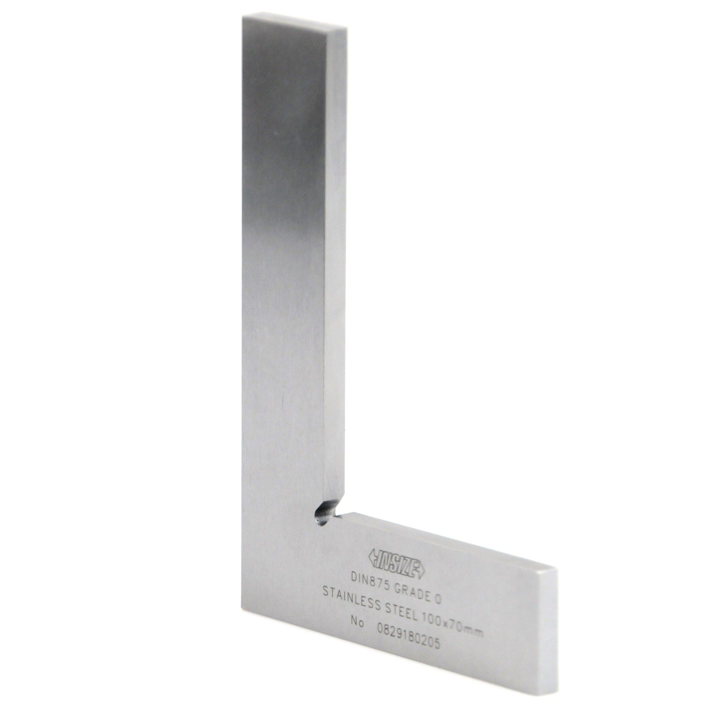 INSIZE Measuring Equipment Insize 90° Flat Edge Square 100x70mm Range Series 4791-100