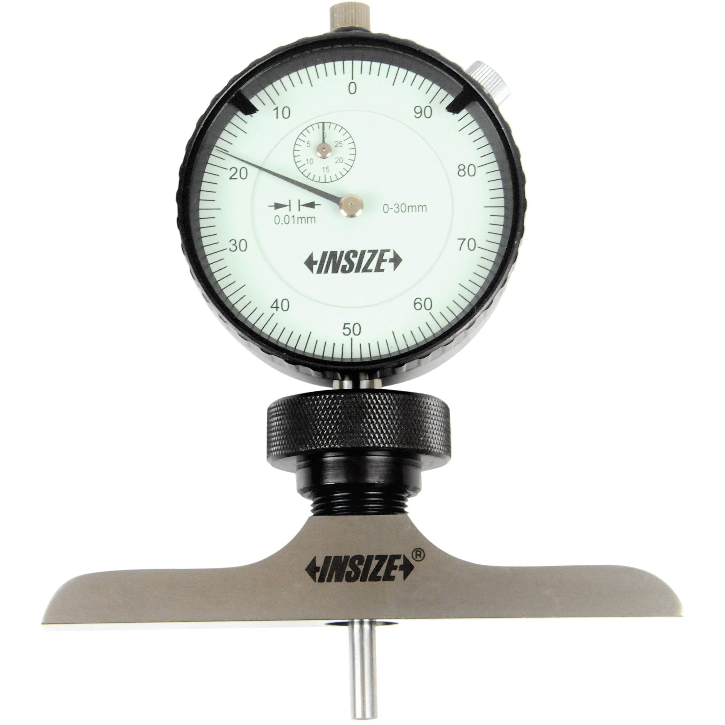 INSIZE Measuring Equipment Insize Dial Depth Gauge 0-300mm x 0.01mm Range Series 2342-202