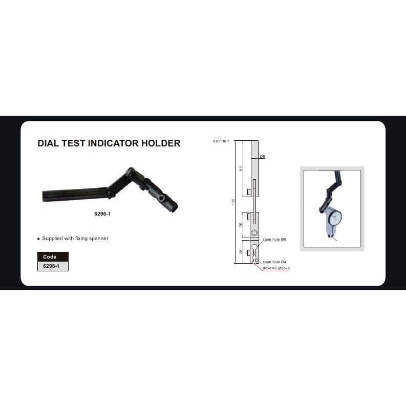 INSIZE Measuring Equipment Insize Dial Test Gauge Indicator Holder Round Stem Series 6296-1