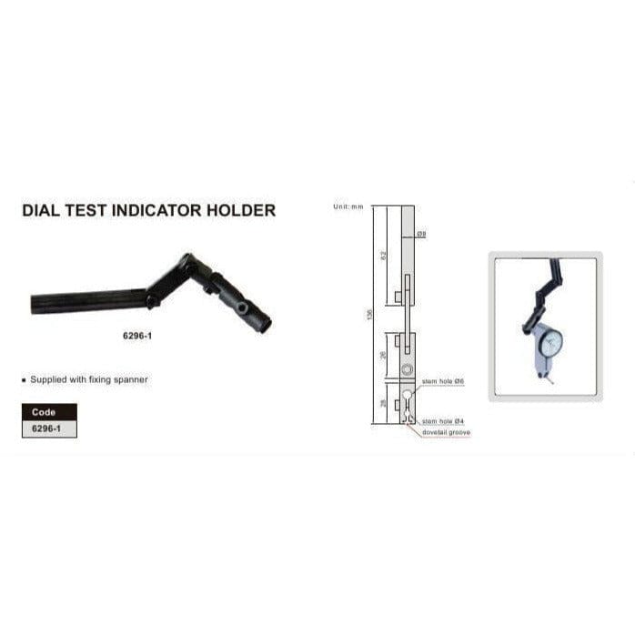 INSIZE Measuring Equipment Insize Dial Test Gauge Indicator Holder Round Stem Series 6296-2