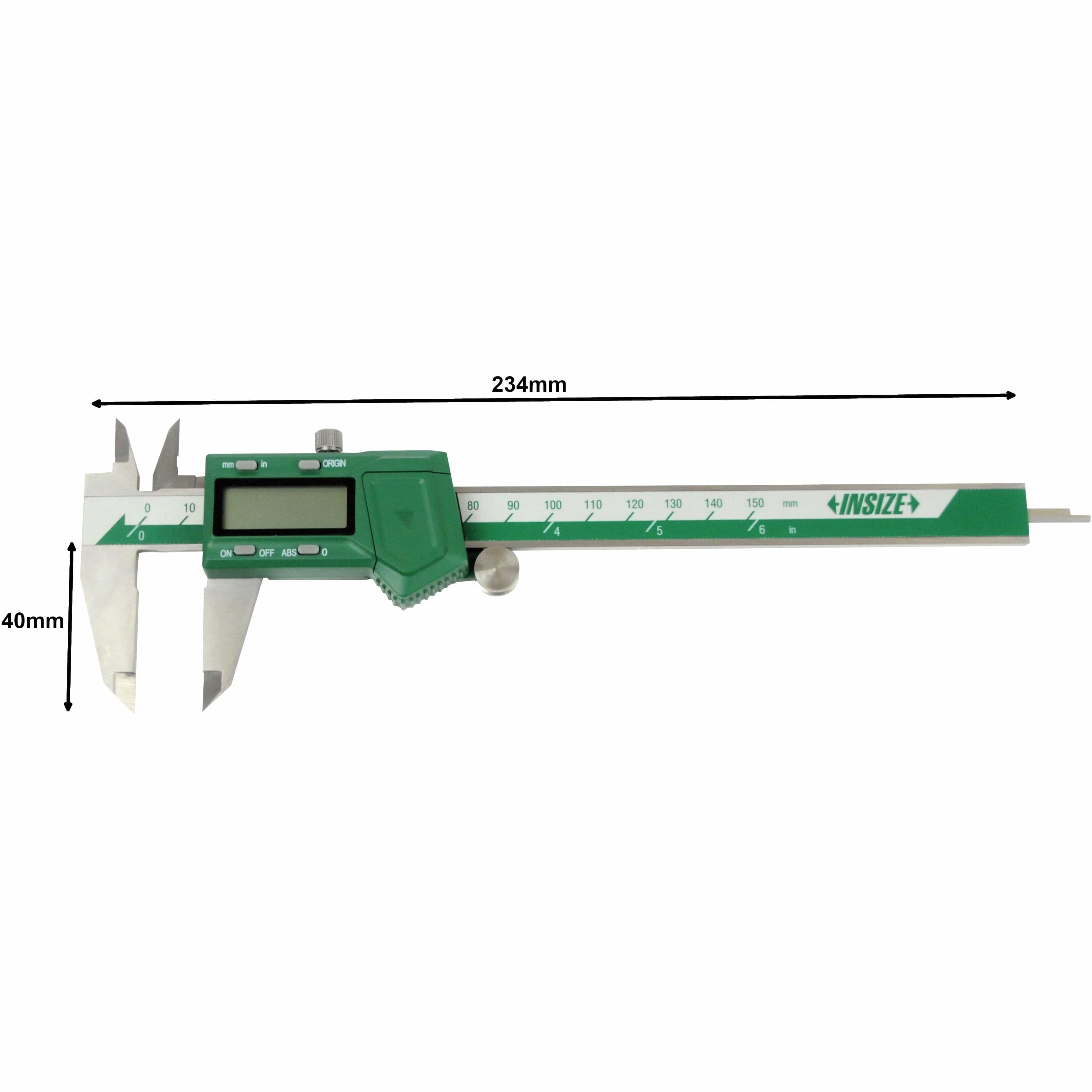 INSIZE Measuring Equipment Insize Digital Caliper 0-150mm / 0-6" Range Series 1103-150