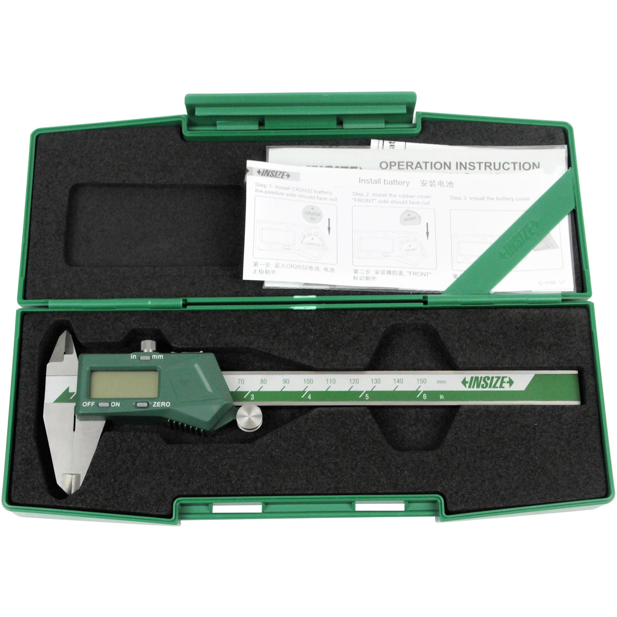 INSIZE Measuring Equipment Insize Digital Caliper 0-150mm/0-6" Range Series 1119-150