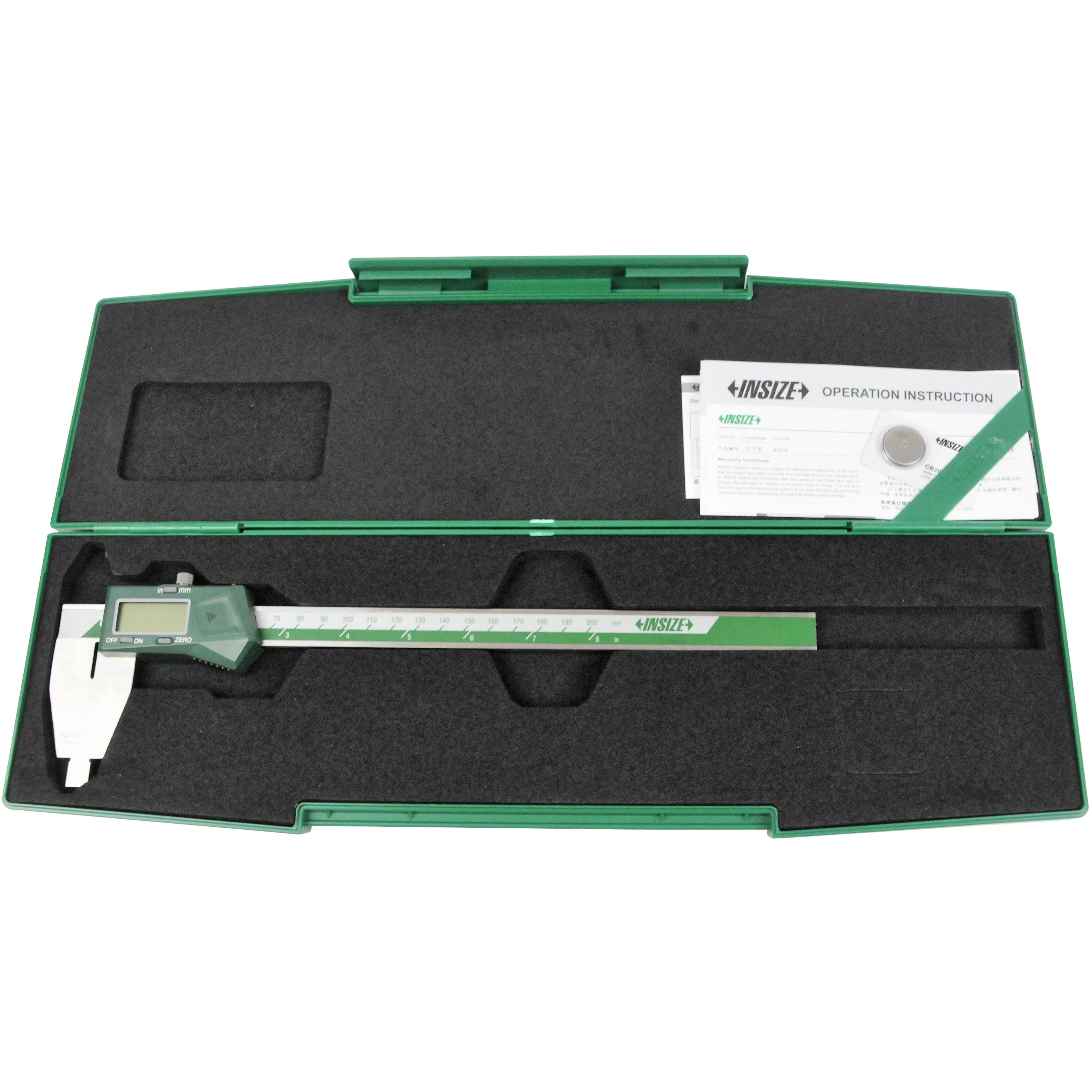 INSIZE Measuring Equipment Insize Digital Caliper 0-200mm/0-8" Range Series 1170-200