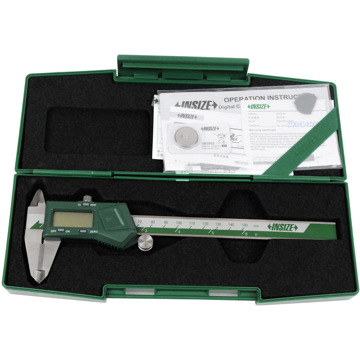 INSIZE Measuring Equipment Insize Digital Caliper TCT 0-150mm/0-6" Range Series 1110-150A