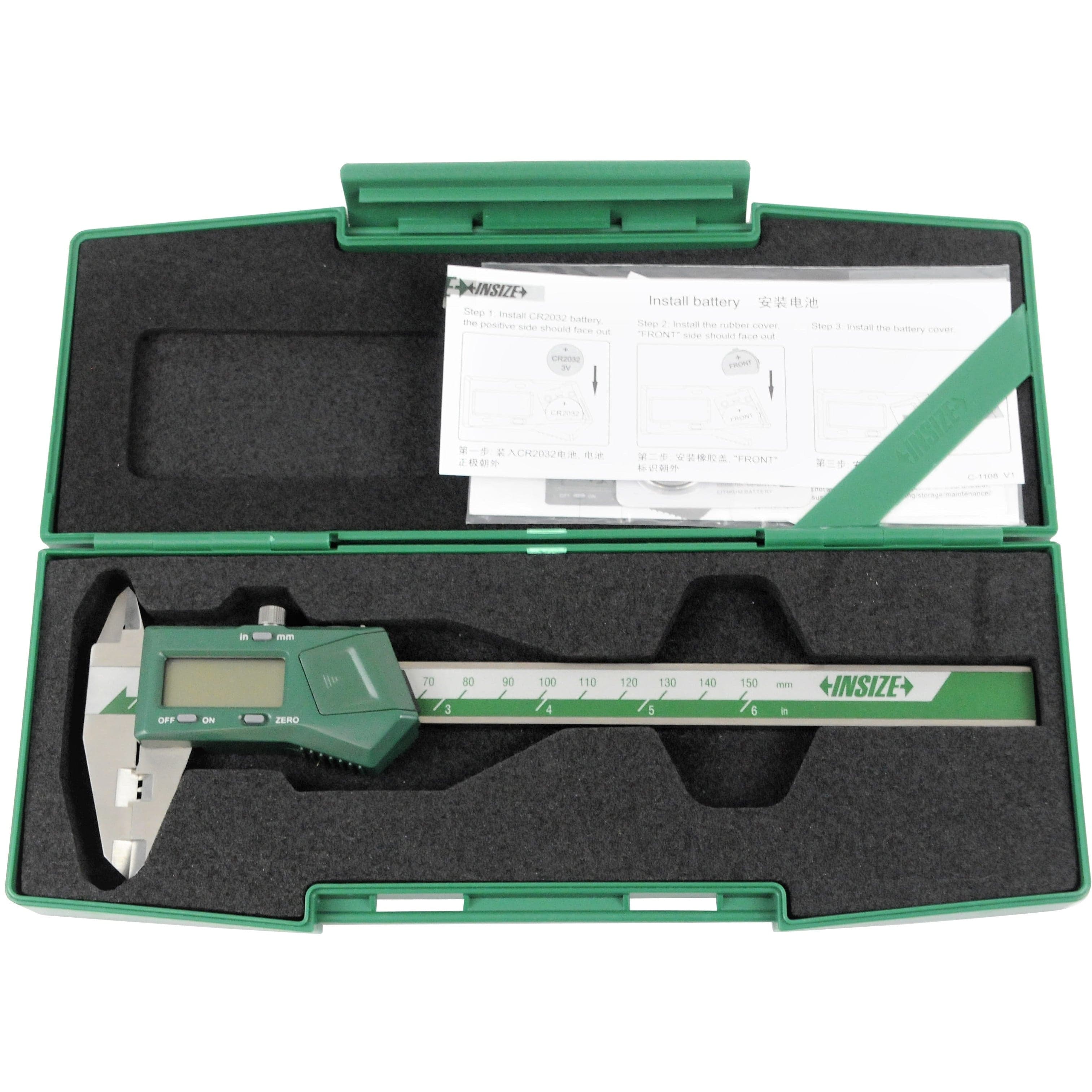 INSIZE Measuring Equipment Insize Digital Crimp Height Caliper 0-150mm/0-6" Range Series 1165-150A